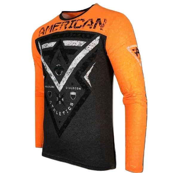 AMERICAN FIGHTER Mens T-Shirt LAKEHUSRT L/S TMT - Picture 5 of 8